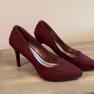 Wine colored heels